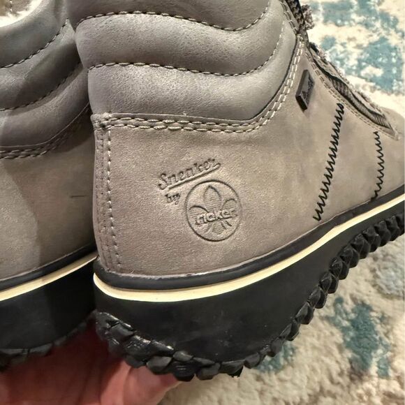 Rieker Cordula Gray Ankle Booties size 6 - Picture 7 of 9